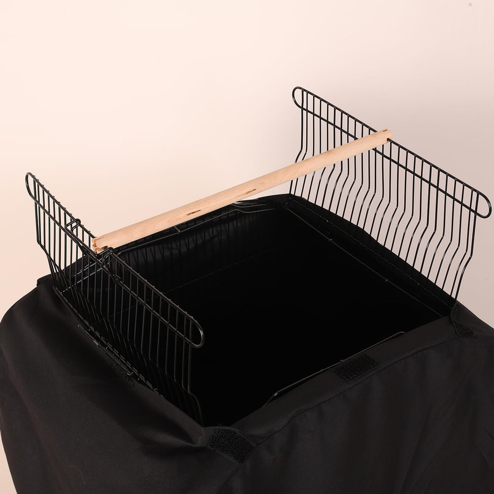 Colorday Good Night Bird Cage Cover zipper closures for quick setup.