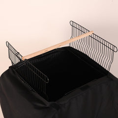 Colorday Good Night Bird Cage Cover zipper closures for quick setup.