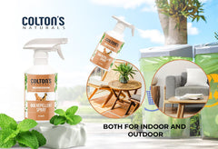 Colton's Naturals dog repellent outdoors keeps the garden free from dogs.