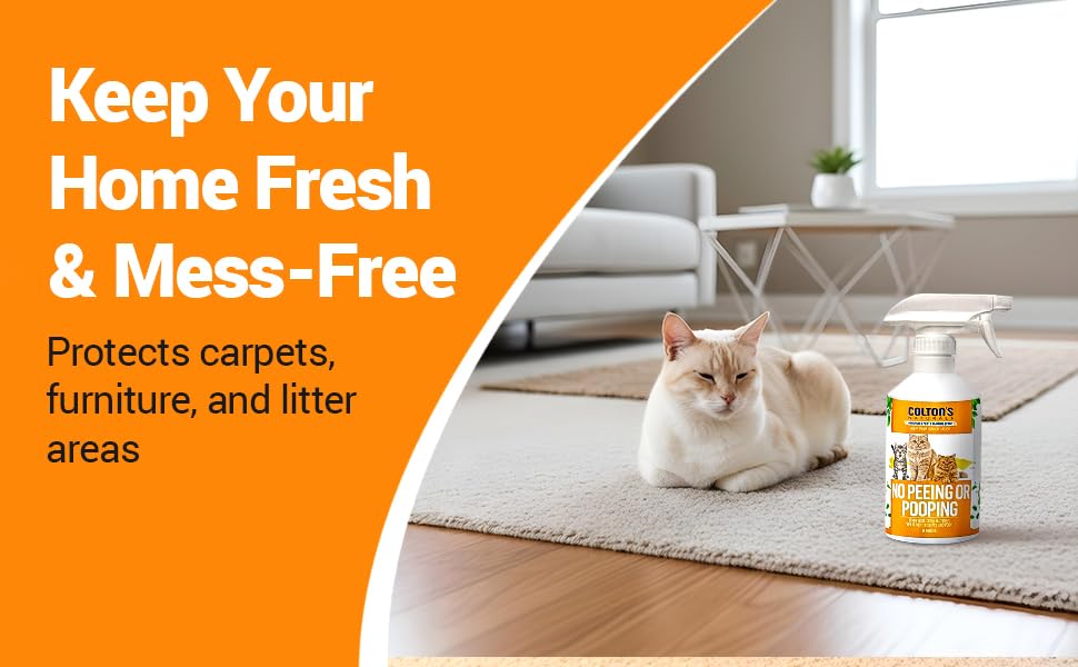 Colton's Naturals NO PEE NO POOP spray is USA-made quality for home use.