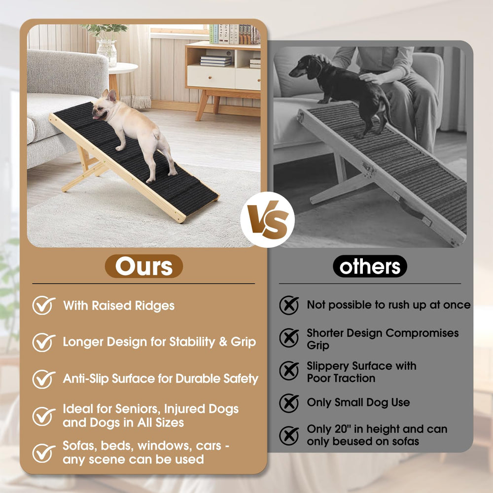 COLZEA durable wooden dog ramp construction for long-term use