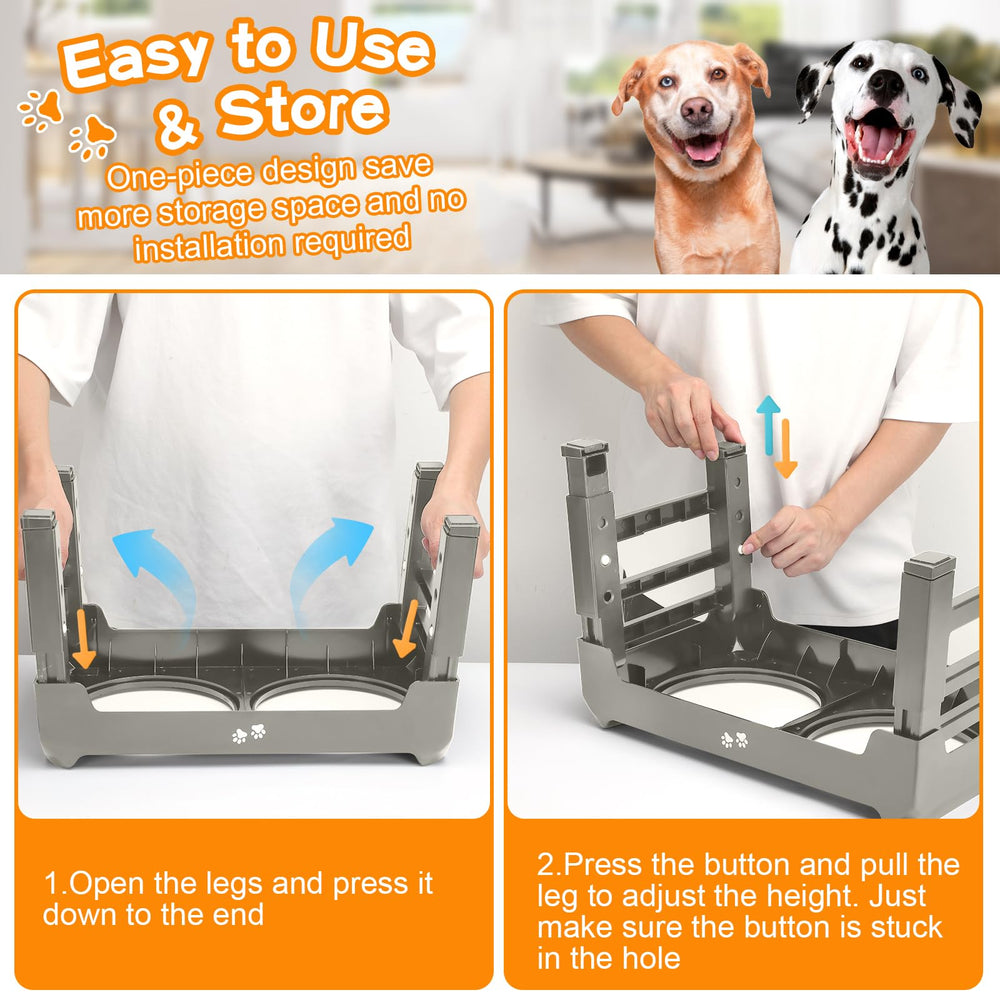 COMESOON silent anti-slip feet prevent floor scratches during meals.