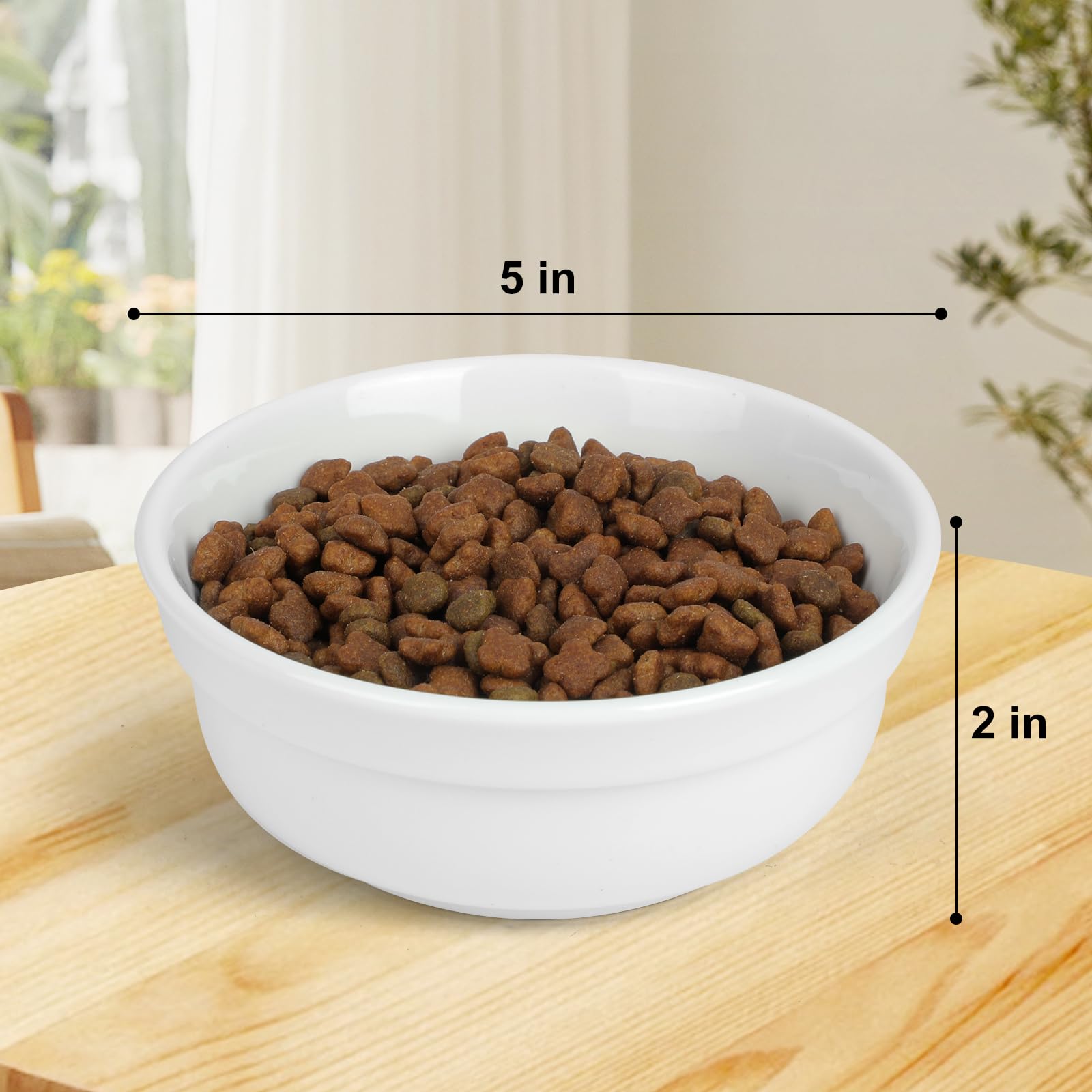 COMESOON dishwasher-safe microwaveable cat bowl for easy cleaning and warming.