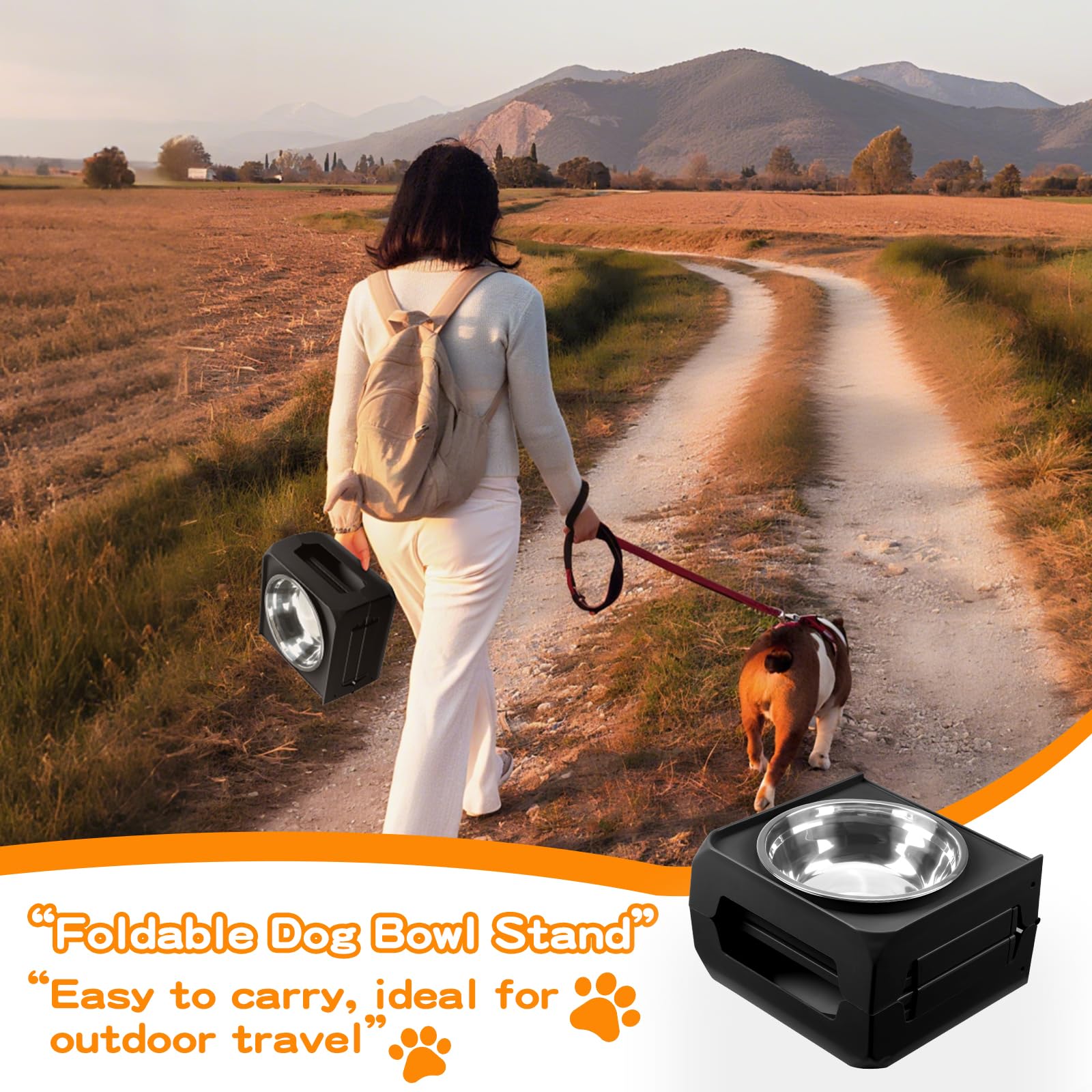 COMESOON elevated dog bowl stand stainless bowls are dishwasher safe and durable.