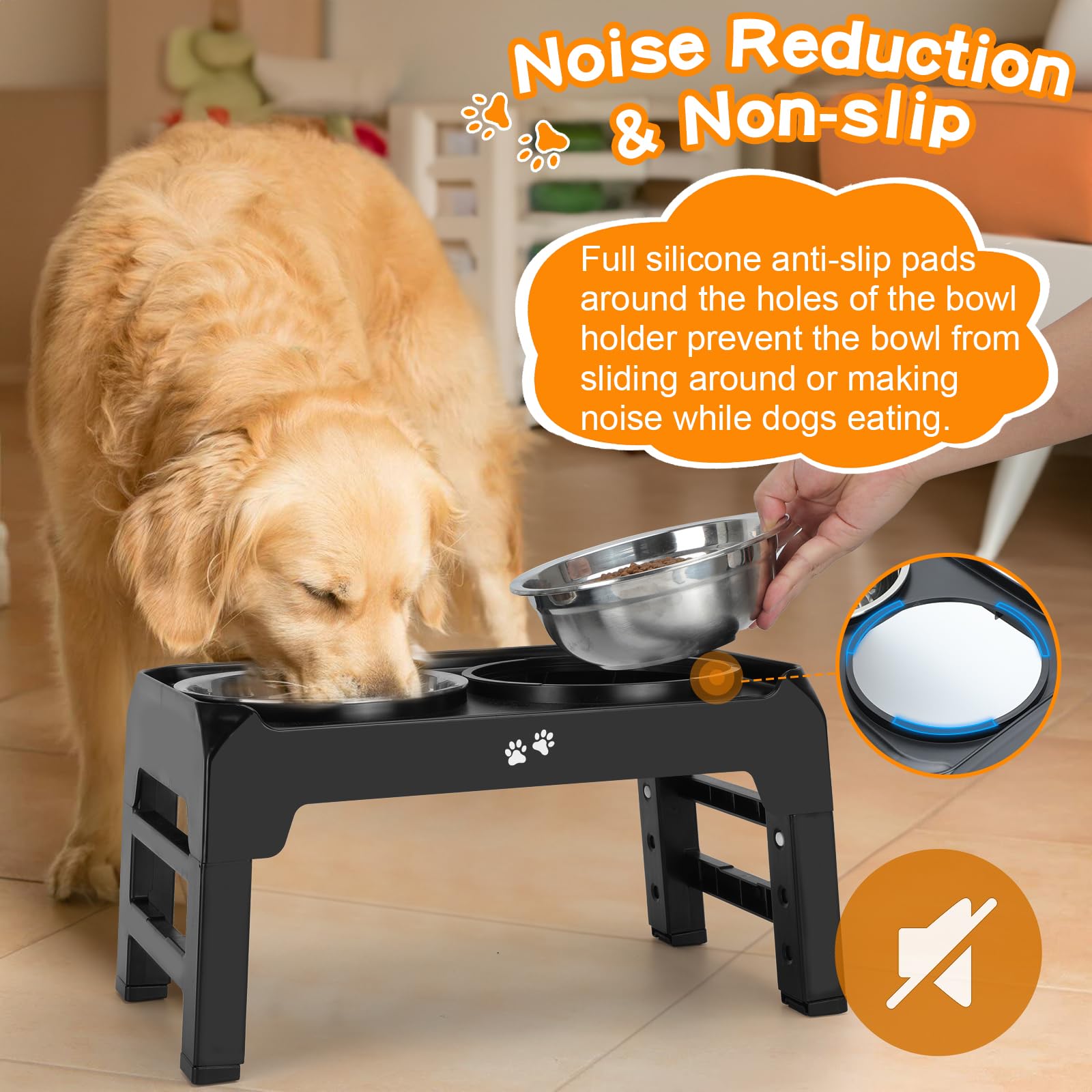 Ergonomic feeding protects neck and joints during meals