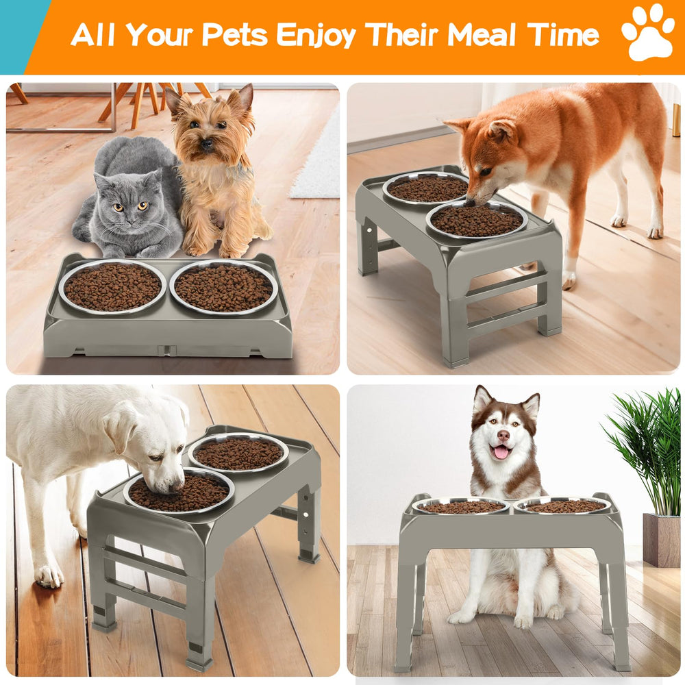 COMESOON light brownish-gray finish complements home décor while supporting comfortable feeding.
