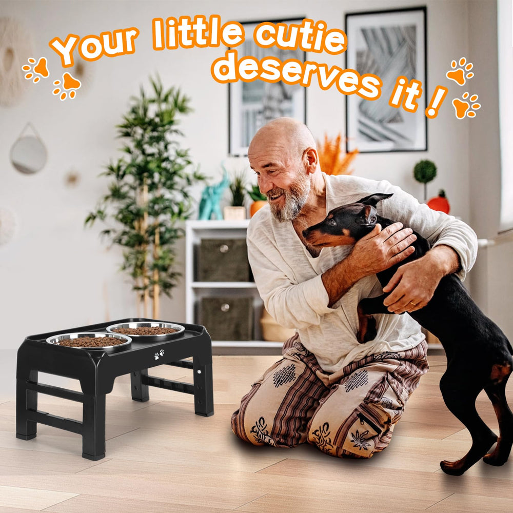 Tallest 12.36-inch setting suits large or tall dogs
