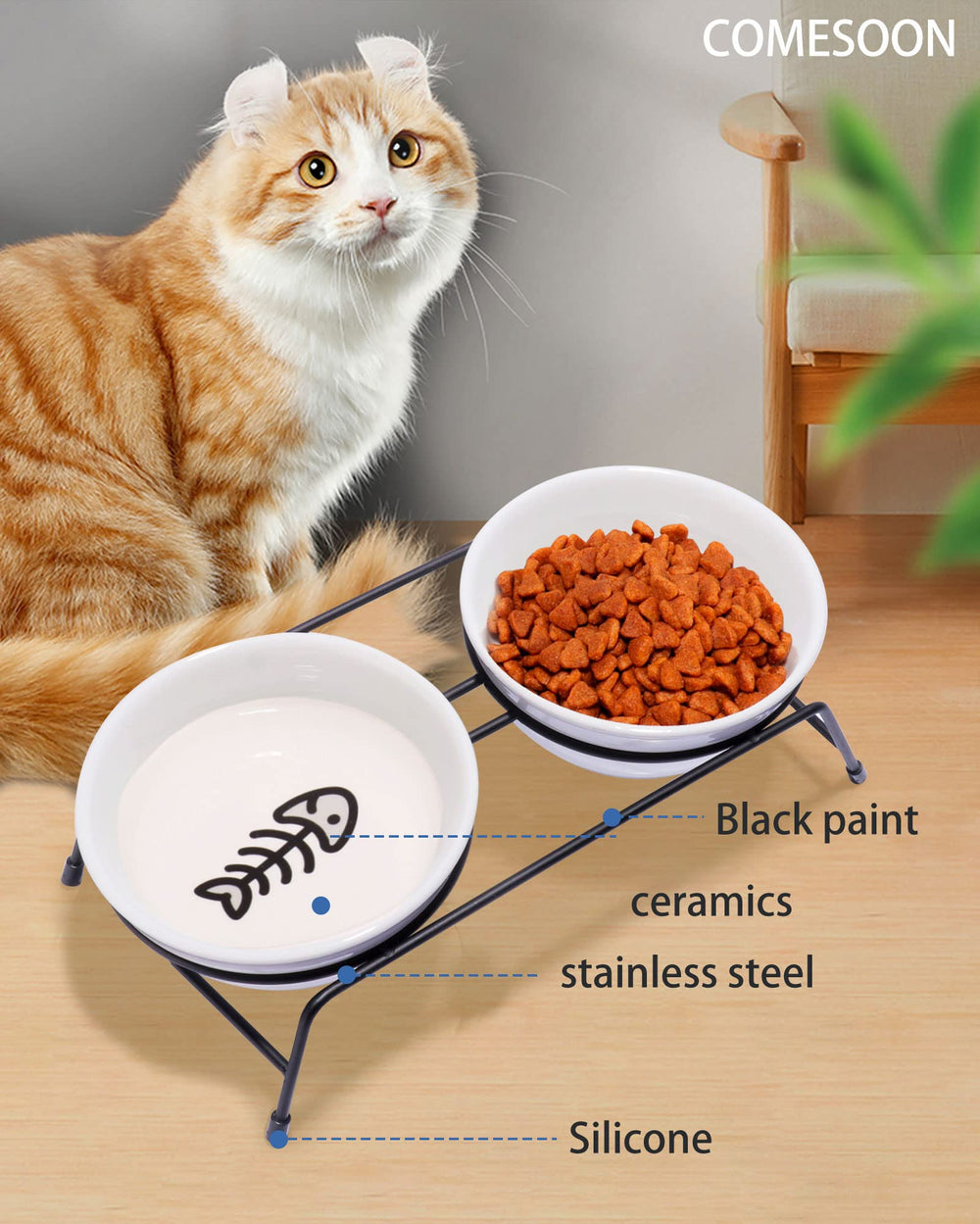 COMESOON paw-print pattern design adds playful charm to mealtime