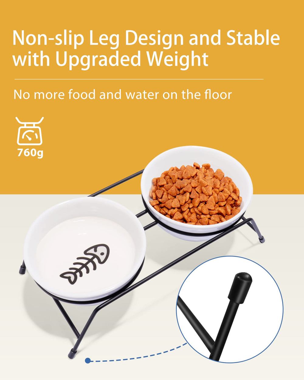 COMESOON stainless steel stand detail highlighting durability and rust resistance