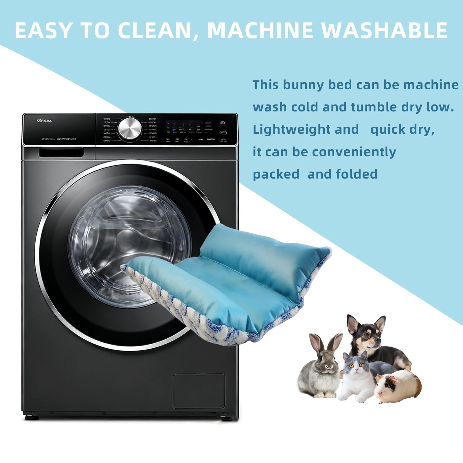 Comfisit rabbit bed easy-clean design makes upkeep simple