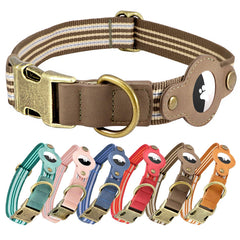 Comfluxe AirTag dog collar with built-in holder helps locate your large dog.