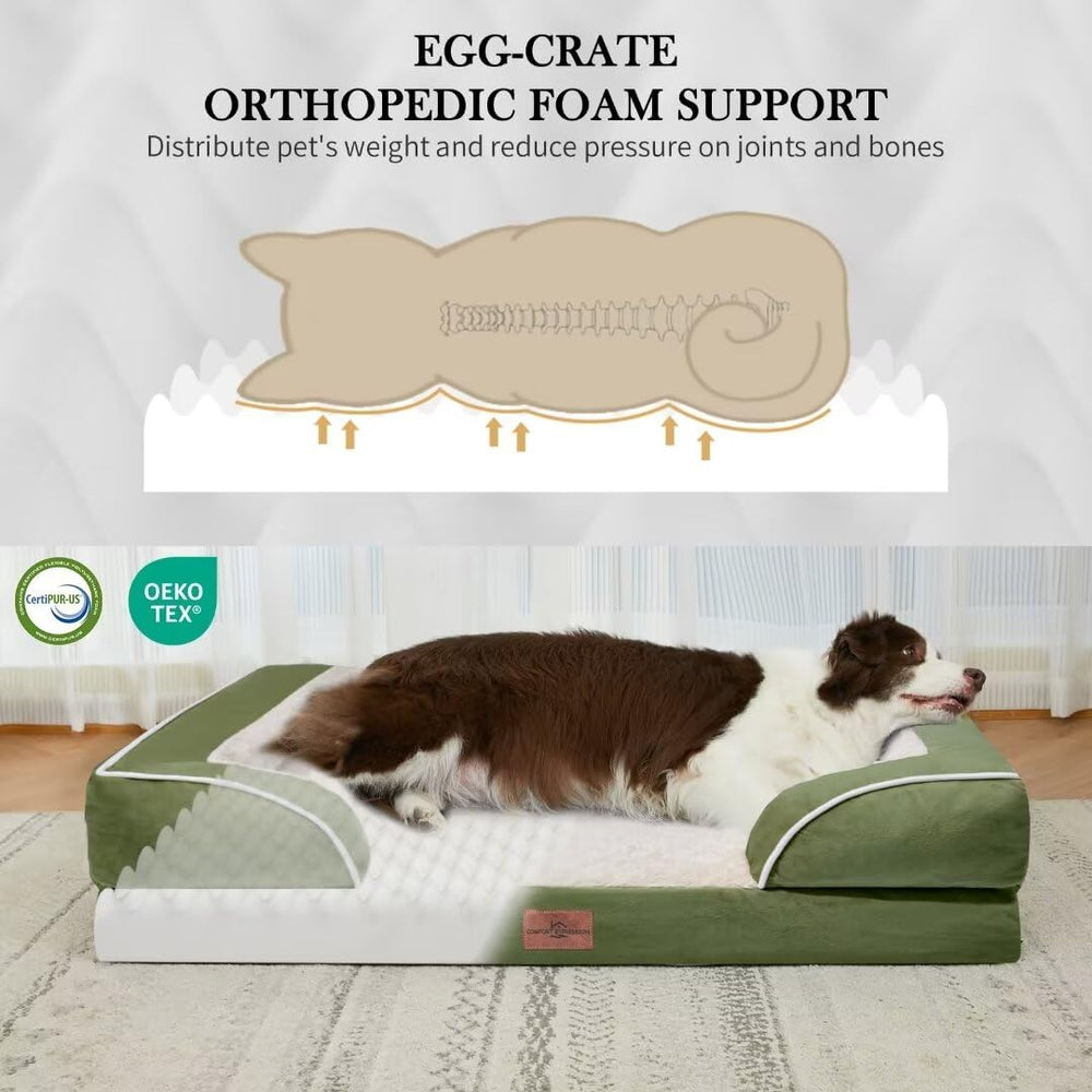 Comfort Expression bed four-sided wrap design provides secure rest