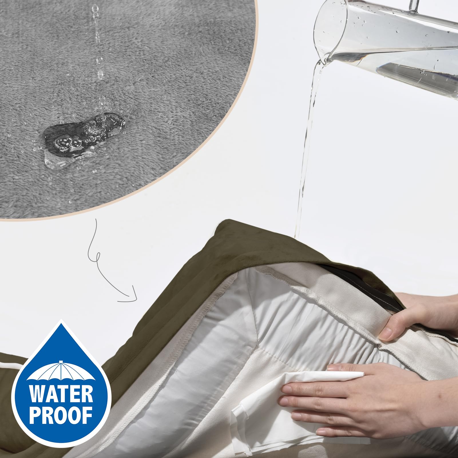 Comfort Expression dog bed bolsters provide secure surrounding support.