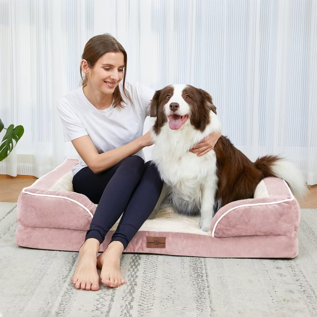 Comfort Expression non-slip bottom keeps bed in place on floors.