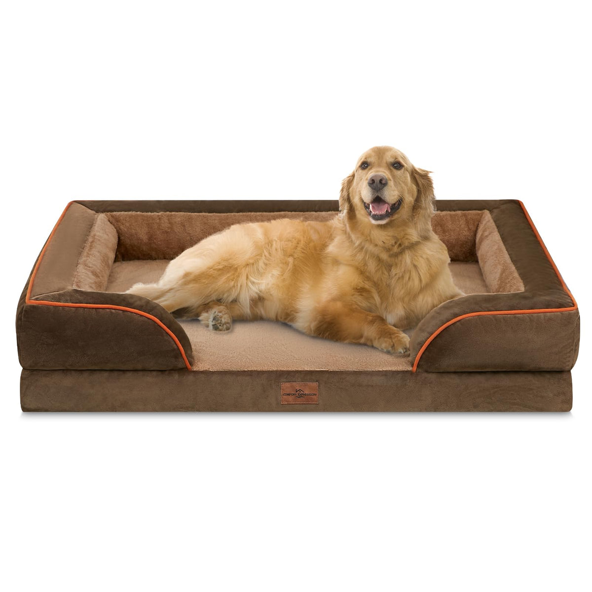 Comfort Expression orthopedic-dog-bed-42x30-egg-crate-foam supports joints and comfort.