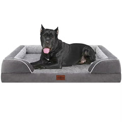 Comfort Expression orthopedic dog bed 53x42, front view for large breeds space and support