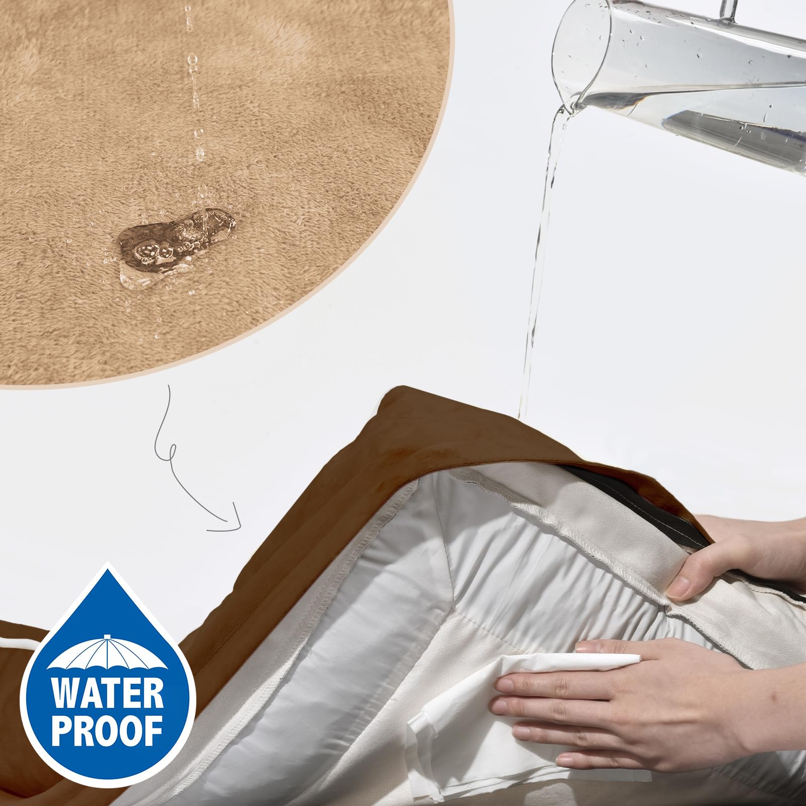 Comfort Expression removable bolsters provide adjustable neck and head support.