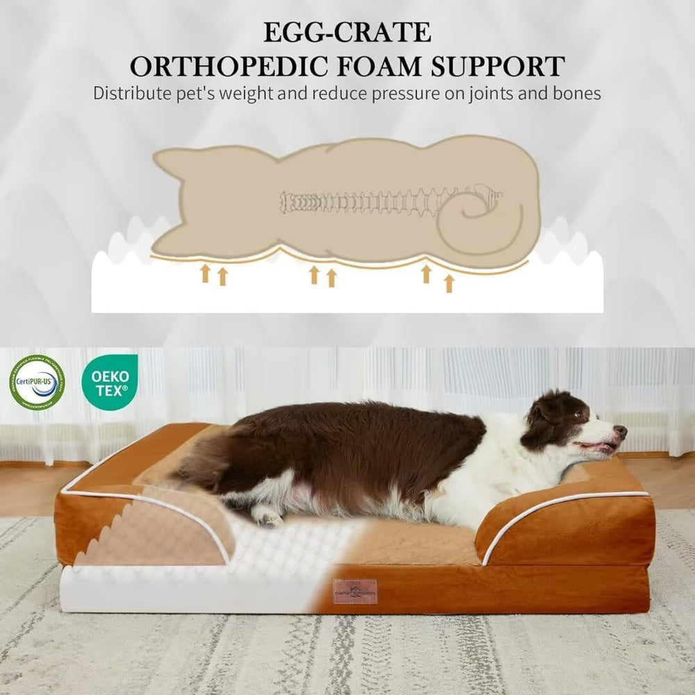 Comfort Expression xl dog bed 42x30 with removable bolsters for secure rest