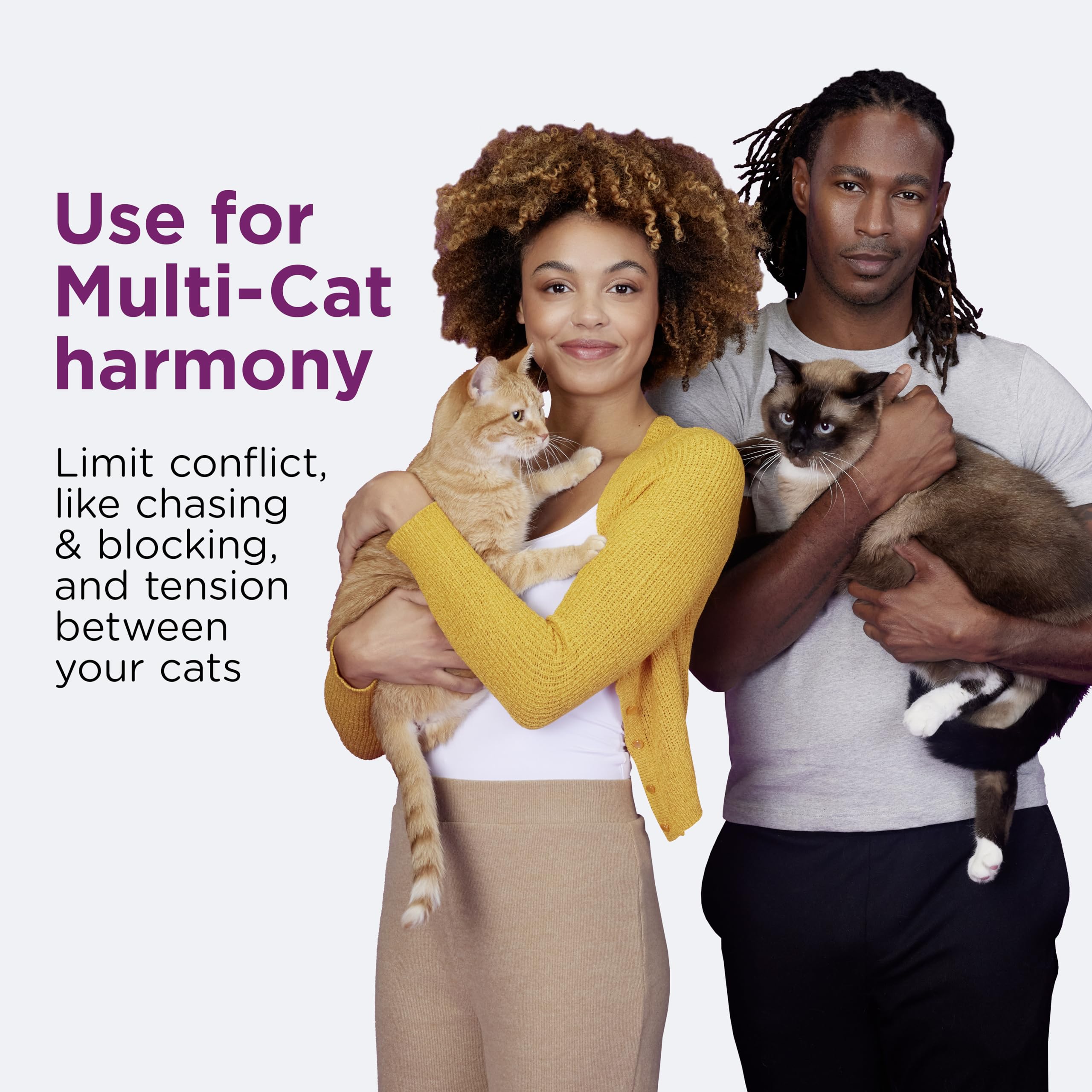 Comfort Zone cat calming pheromones refill close-up highlights drug-free calming option.