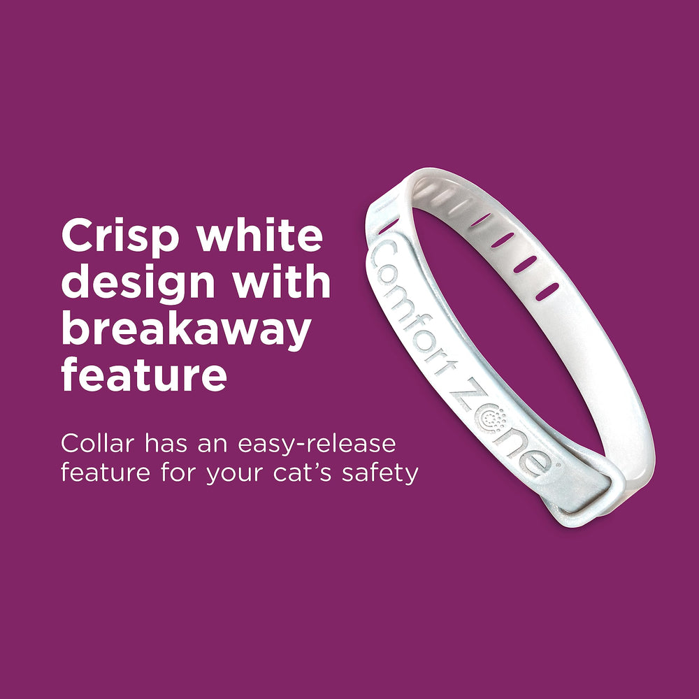 Comfort Zone cat collar indoors for a calmer, more relaxed environment