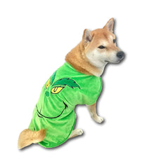 ComfyCamper Green Monster Dog Costume adjustable cape suitable for daily wear and events.