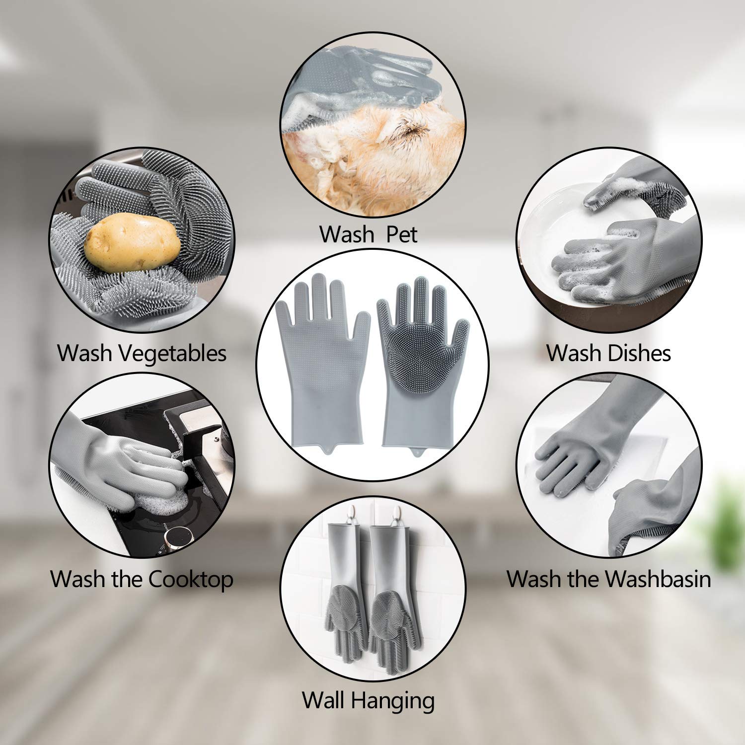 COMMEMA gloves rinse clean easily and air dry after grooming sessions.