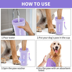 Comotech absorbent towels drying paws after muddy adventures