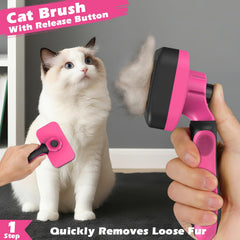 Comotech cat grooming kit flea comb removes debris for a tidy coat.