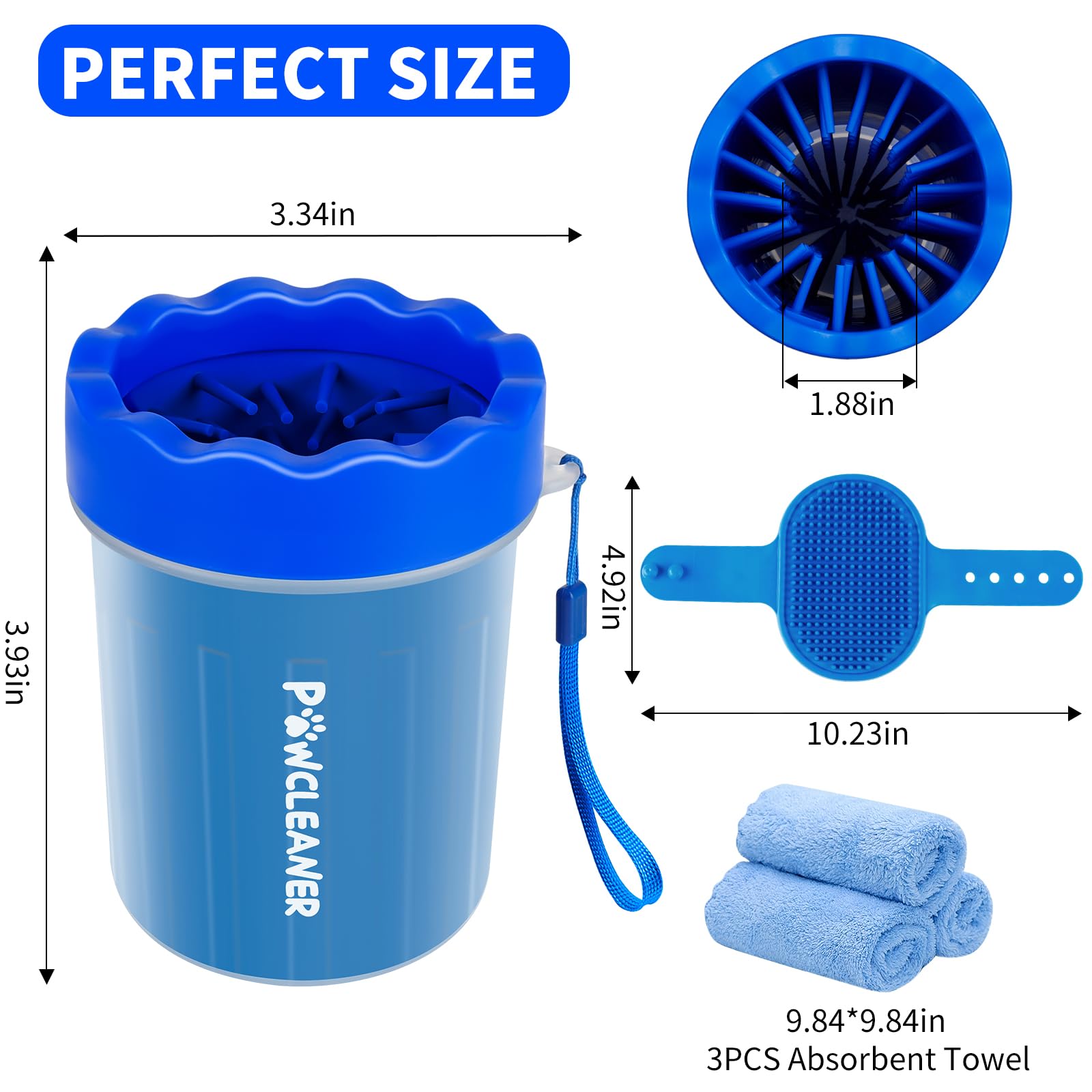 Comotech dog toothbrushes set captures dental care on the go for dogs.