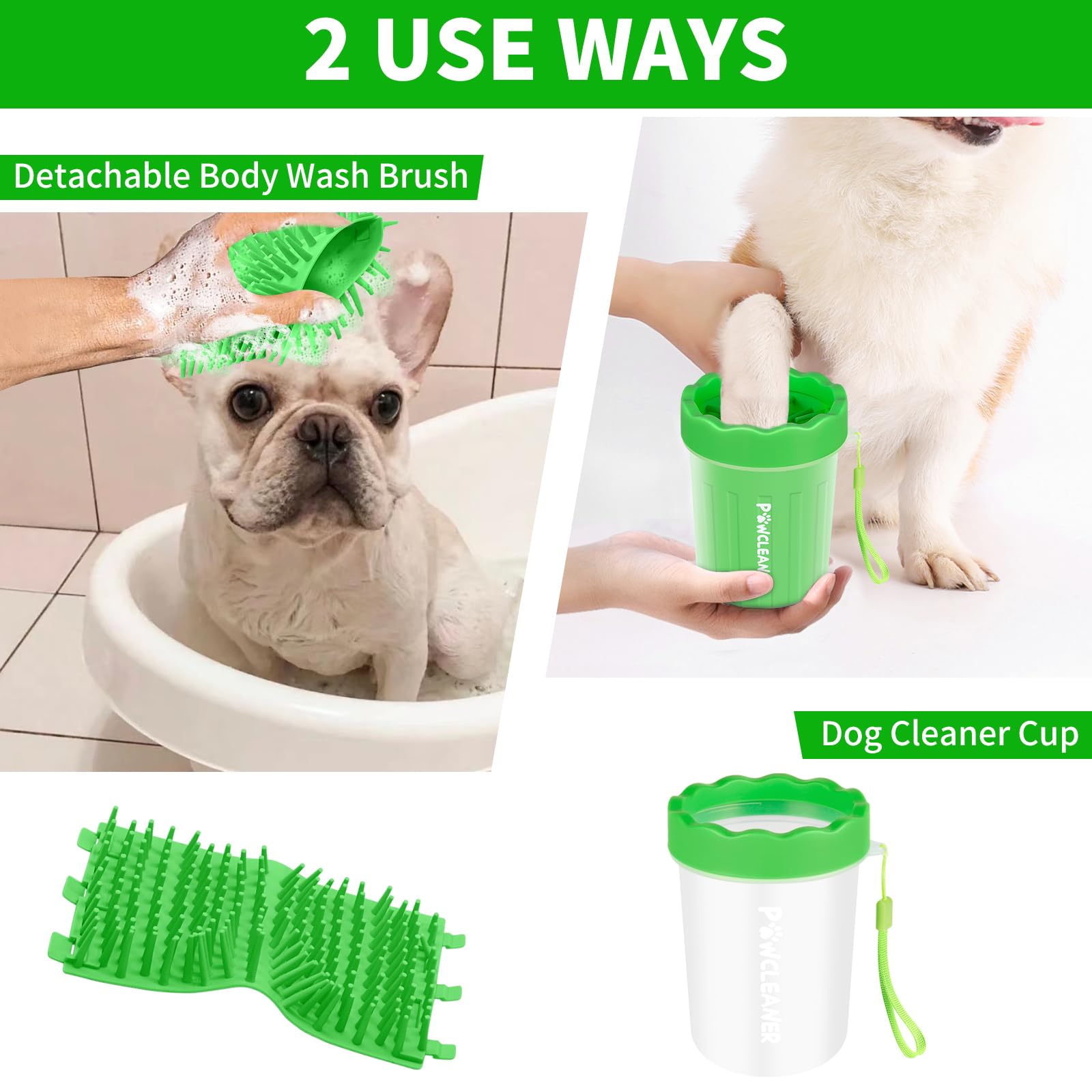 Comotech paw cleaner gift-packaged image showcases a complete pet-cleaning kit.