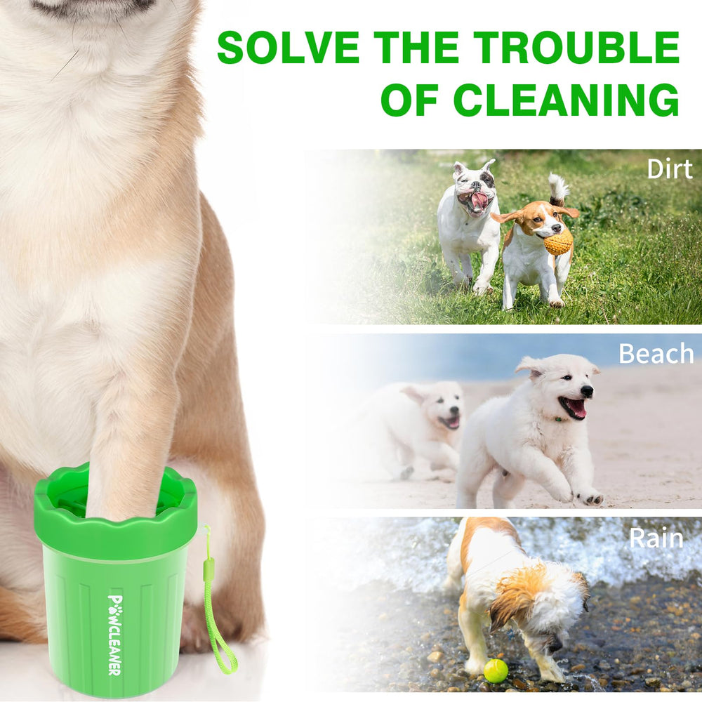 Comotech paw cleaner large paw size shows paws up to 3.5 inches fits bigger dogs.