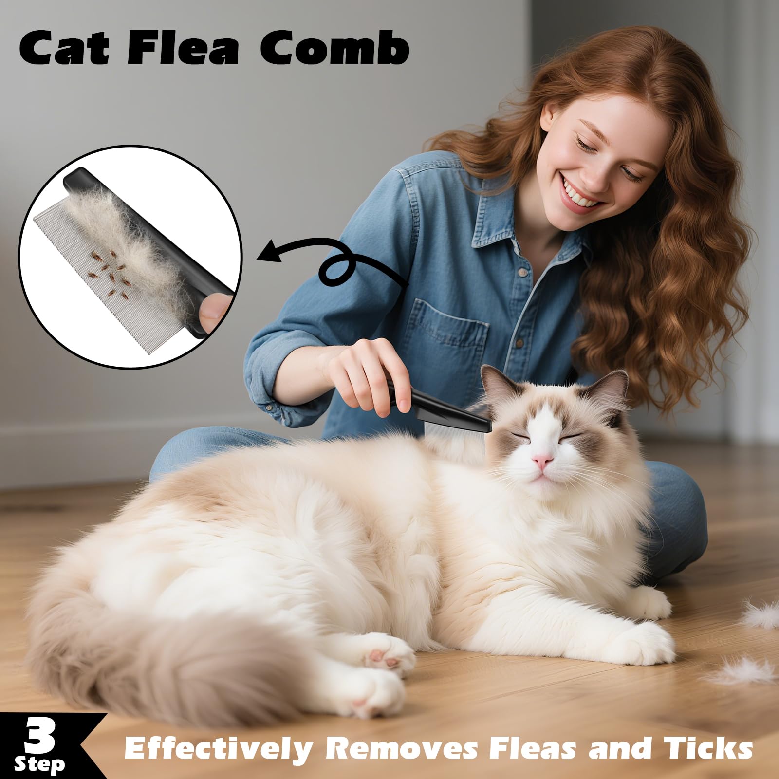 Comotech shedding-closeup demonstrates plush fur health and grooming ease