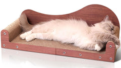 ComSaf 26.4-inch large cat scratcher bed offers full-body stretch on a wide surface.