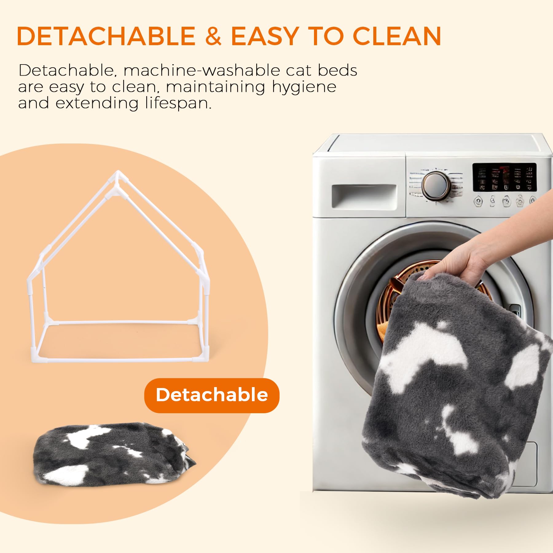 ComSaf Cat Bed House cat hideaway offering private space