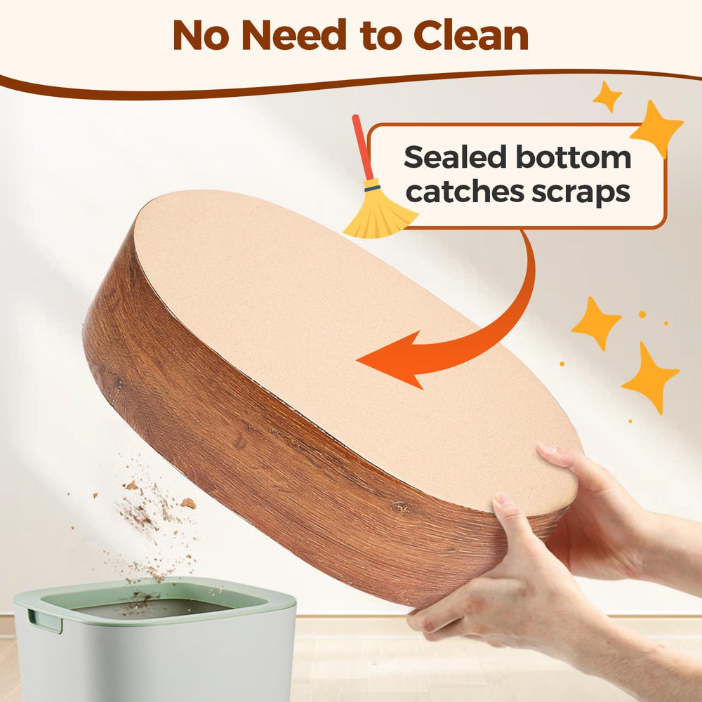 ComSaf Cat Scratcher Bed - cat lounging on bed utilizing zero-gravity support
