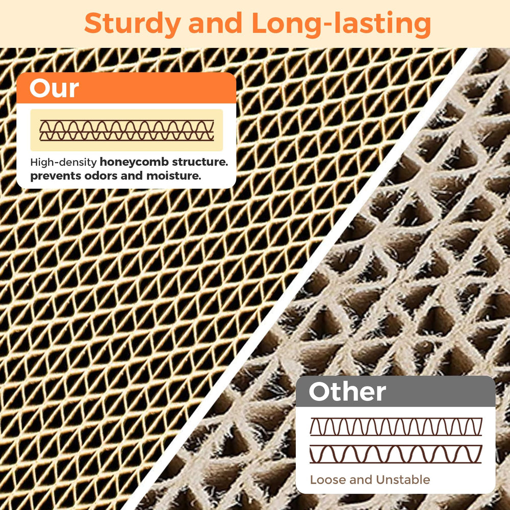 ComSaf Cat Scratcher Board Reversible features two surfaces for varied scratching experiences