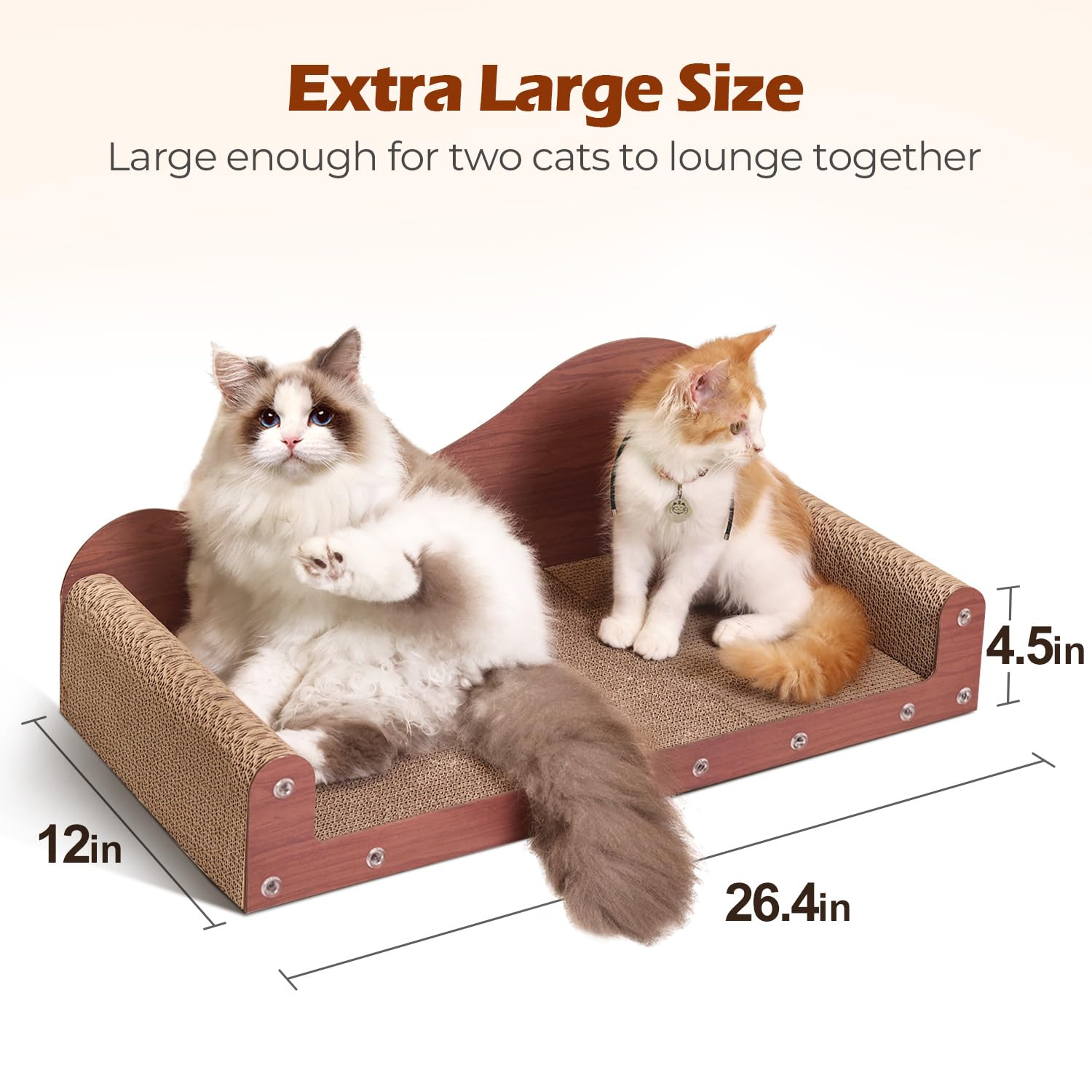 ComSaf indoor cat scratching board made of durable cardboard for long-lasting use.