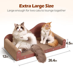 ComSaf indoor cat scratching board made of durable cardboard for long-lasting use.