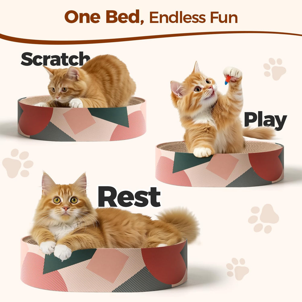 ComSaf furniture-protection scratcher bed diverts scratching from furniture.