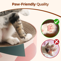 ComSaf odor-free corrugated cardboard scratcher is non-toxic and safe for cats.