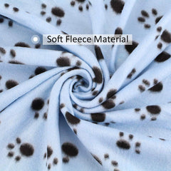Comsmart dog blanket paw print brown provides plush comfort for puppies during naps.