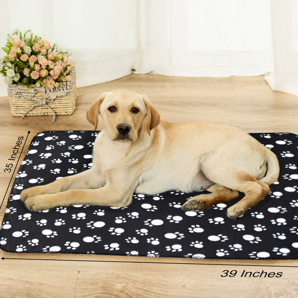 Comsmart dog blanket paw print white delivers gentle warmth for small dogs at home.