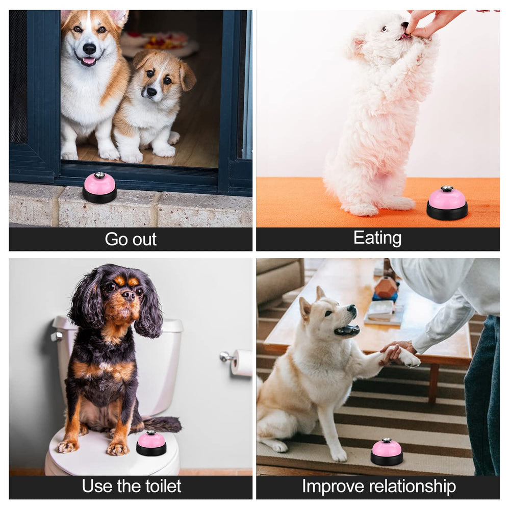 Comsmart portable pet training bells fit in luggage or backpack for on-the-go practice.