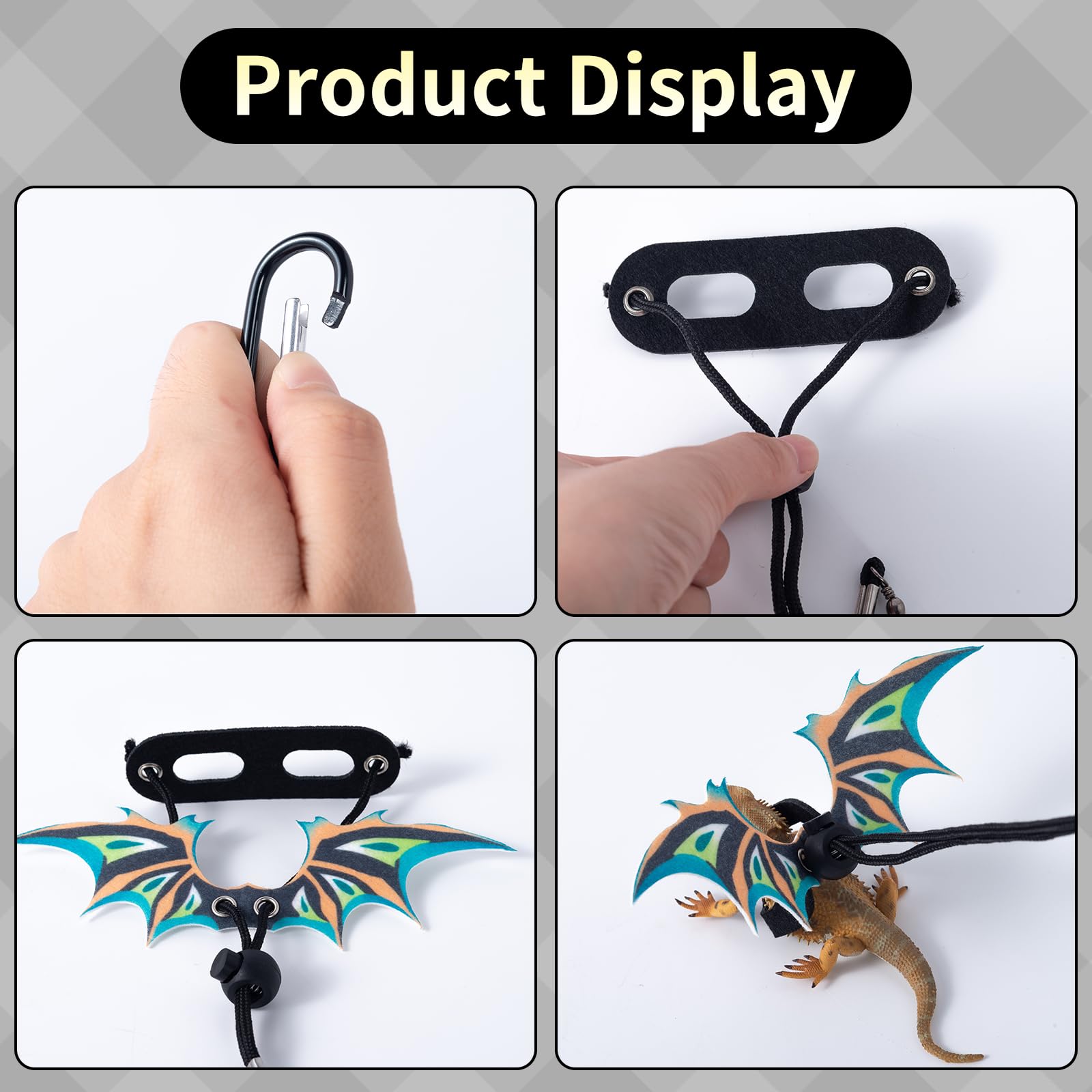 COMSUN adjustable-clip ensures a comfy, secure harness fit.