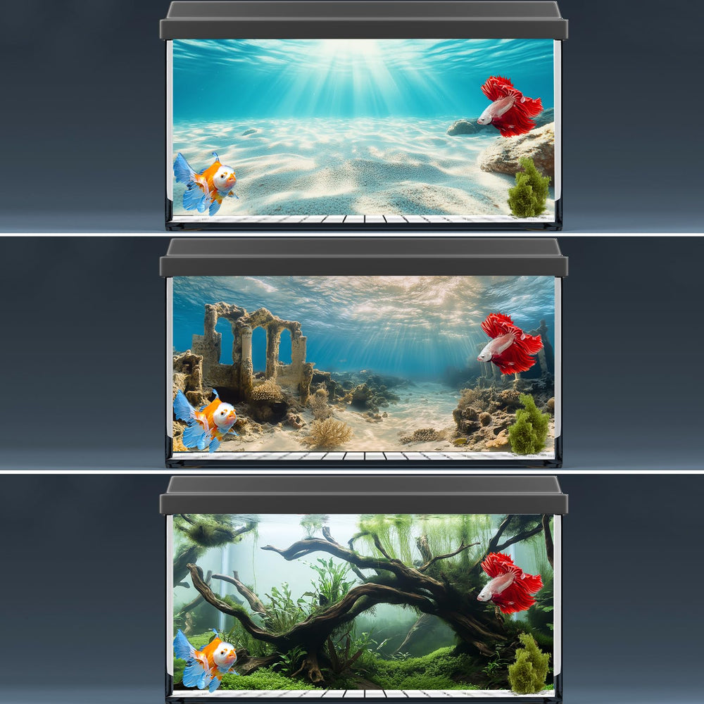 COMSUN aquarium background durable polyester stays vibrant after cleaning and handling.