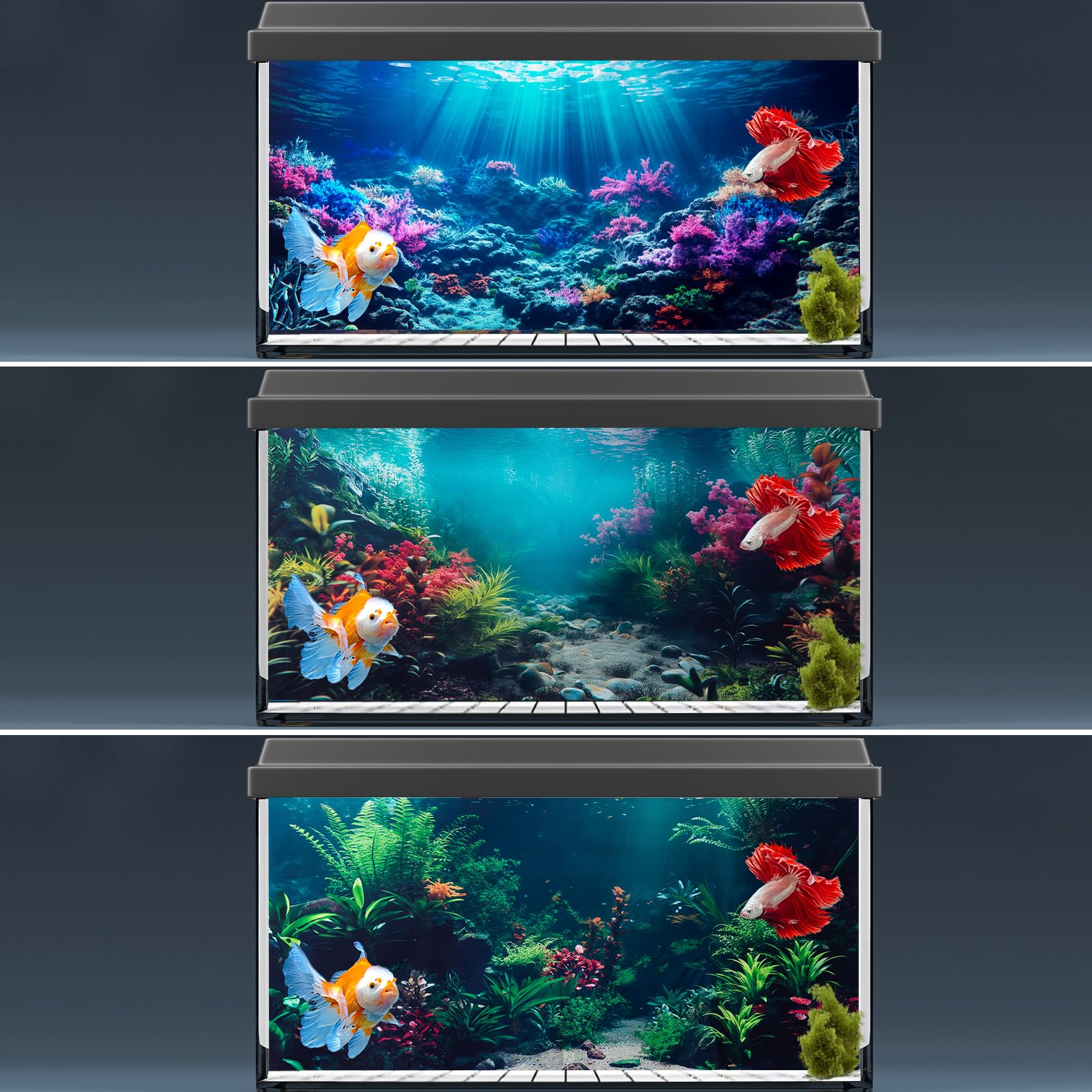 COMSUN easy-install background with repositionable tape for precise placement.