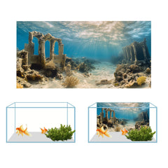 COMSUN aquarium background tree wood branches creates natural refuge visuals for curious fish.