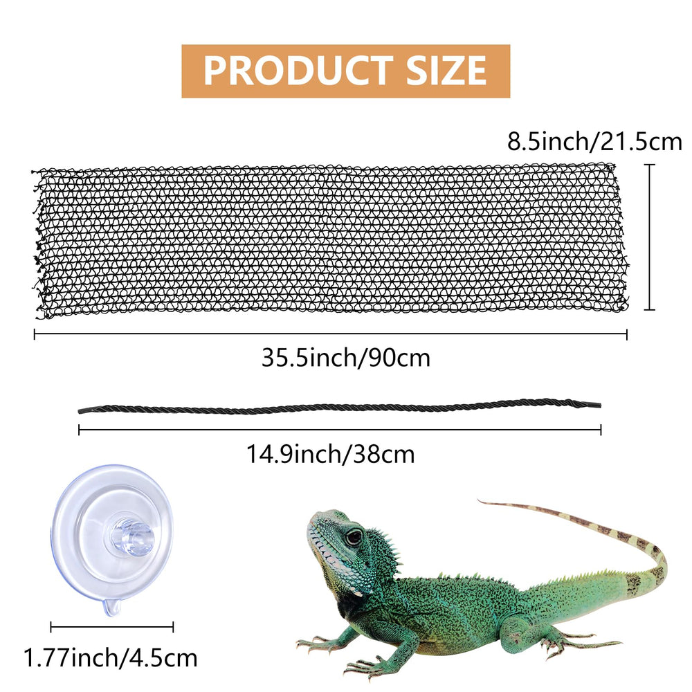COMSUN bearded dragon hammock folded layers, multi-level lounging option