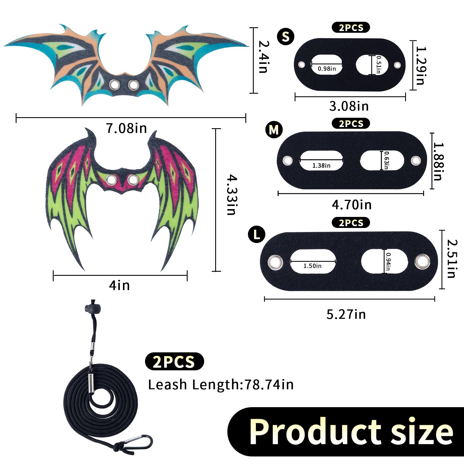 COMSUN dinosaur wings red add playful visibility for bearded dragon outings.
