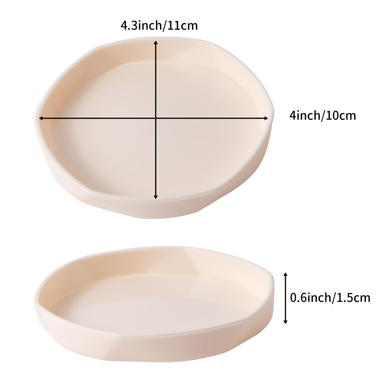 COMSUN reptile dish durable lightweight close-up showing sturdy plastic design